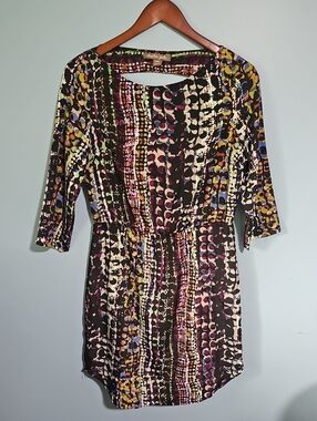 CHARLIE JADE Abstract Print Dress Size Medium